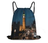 LPAGBCNU Bolsas con cordón para gimnasio, bolsa de deporte impermeable, bolsa deportiva Big Ben, bolsas de ocio, adecuadas para oficina, picnic, al aire libre, yoga, ocio, etc. Unisex