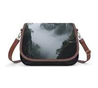LPAGBCNU Canyons Sea of Clouds Taoist Temples - Bolsos cruzados para mujer, correas extraíbles y cierre de cremallera, bolsos de hombro de cuero para mujer, bolso de mano