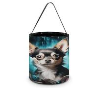 LPAGBCNU Cubo de dulces de Halloween que representa una cueva de gemas, bolsas de truco o trato, bolsa de dulces de Halloween con asas, cestas de dulces reutilizables para Halloween, suministros de