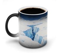 LPAGBCNU Taza de café de 325 ml con diseño de arrecifes by The Sea que cambia de color, tazas de café que cambian de calor con asa, taza mágica sensible al calor para mujeres y hombres, divertida taza