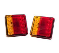 LPAKMGAGEL Luces Traseras Luces traseras Par de Luces traseras Accesorios Traseros Coche Impermeable IP65 Rojo y Amarillo Adecuado para Camiones para remolques Pilotos Traseros