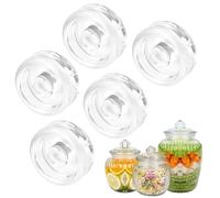 LPAMABA 5 Piezas φ7cm Pesos de Fermentación Pesos de Vidrio de Fermentación Piedras de Pesaje para Fermentar Para chucrut kimchi kéfir encurtidos pepinos, etc. (7 * 2.5cm)