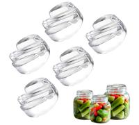 LPAMABA 5 Piezas φ7cm Pesos de Fermentación Pesos de Vidrio de Fermentación Piedras de Pesaje para Fermentar Para chucrut kimchi kéfir encurtidos pepinos, etc. (7 * 3cm)