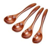LPAMABA 8 Pieza 13x3cm Cucharas de Madera Natural Pequeñas Cucharas de té Cucharas Sopa Cucharas de Madera para Café Miel Chocolate Caliente Accesorios de Cocina (4)