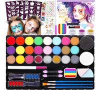 LPAOIS Body Painting 27 - Kit de maquillaje hipoalergénico, no tóxico, maquillaje para niños, Halloween Make Up Body Painting colores Face Painting colores para maquillaje, colorantes naturales y