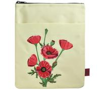 LParkin Funda para libro con bordado de flores de nacimiento, funda para libro de flor de agosto, regalos de cumpleaños