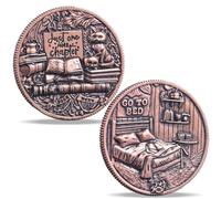 LParkin Just One More Chapter Coin Gamer Bookish Regalos para los amantes de los libros - Único libro de monedas Flip Book Merch & Bookish Monedas Regalos para mujeres lectoras, idea de toma de