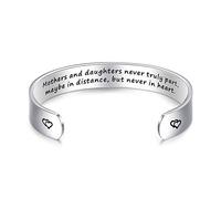 LParkin mother daughter bracelet with English Mothers and daughters never truly part, maybe in distance but never in heart