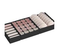LPATEBCVU Caja Para Guardar Ropa Interior 3 Unids/set-ropa Interior Sujetador Caja De Almacenamiento Calcetines Ropa Organizador Gabinete Cajón(Black)