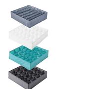 LPATEBCVU Caja Para Guardar Ropa Interior Ropa Interior Calcetines Sujetador Bragas Caja De Almacenamiento Organizador For Organización Hogar Armario Dormitorio Gabinete(Light gray 6 grids)