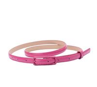 LPATEBCVU Cinturones de Mujer Cinturones Cinturones de PU súper Finos Cinturones Casuales de Color sólido Simple Accesorios de Ropa for niñas 1 Pieza(Rose Red)