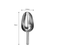 LPATEBCVU Cuchara de Hielo 1/3 Piezas de Acero Inoxidable, cucharas medidoras multifuncionales for Alimentos, for café y Granos(S Size)