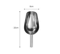 LPATEBCVU Cuchara de Hielo 1/3 Piezas de Acero Inoxidable, cucharas medidoras multifuncionales for Alimentos, for café y Granos(M Size)