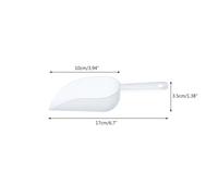 LPATEBCVU Cuchara de Hielo 5 minicucharas medidoras de plástico Transparente for Hielo, Ideales for Bodas, Dulces, postres y bufés de Hielo.