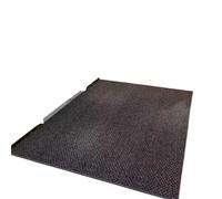 LPATEBCVU Felpudo Tejido Alfombra de Lino sintético for Sala Estar, sofá, Dormitorio, Cama, ventanal, rascador for Gatos, Alfombra for Entrada, Cocina, baño(Dark Gray,50X80CM)