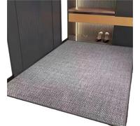 LPATEBCVU Felpudo Tejido Alfombra de Lino sintético for Sala Estar, sofá, Dormitorio, Cama, ventanal, rascador for Gatos, Alfombra for Entrada, Cocina, baño(Gray,40X60CM)
