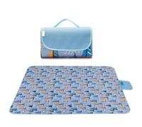 LPATEBCVU Manta Picnic 145 * 180cm Plegable Impermeable al Aire Libre Camping Playa Estera Manta a Cuadros portátil Camping Picnic Almohadilla for Dormir(A)