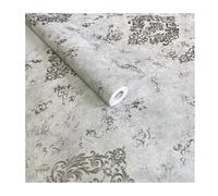 LPATEBCVU Papel Pintado Lujoso De Flores Grandes En 3D Dorado | For la prenda impermeable de la pared del fondo del restaurante KTV del hotel de la sala de estar grabada en relieve(B)