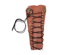 LPATEBCVU ProteccióN Brazo Tiro Arco Funda Protectora de Brazo Tiro con Arco Cuero Vaca for Disparar protección Grado competición Arquero(Brown)