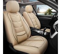 LPCQS Fundas Asientos Coche para Alfa Romeo Spider GTV (Type 916), Funda para Asiento de Piel PU, Impermeable Cómodas Juego Completo de Fundas,Beige