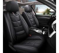 LPCQS Fundas Asientos Coche para Audi 8Y A3 S3 RS3 2017 2018 2019 2020 2021 2022 2023 2024 2025, Funda para Asiento de Piel PU, Impermeable Cómodas Juego Completo de Fundas,Black