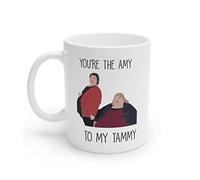 LPDCJF Novedosa taza con texto en inglés "You're The Amy To My Tammy" - Taza de 453.6 kg Sisters - Regalo para ella - Regalo para él - Taza para café de 325 ml