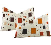 Lpfieonn Animales Cojines Sofa 40x80cm en Terciopelo, White Juego de 2 Fundas Suaves con Cremallera Invisible y Estampado Doble Cara. Ideales como Cojines Decorativos para Salón y Dormitorio -6133