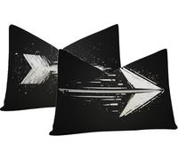 Lpfieonn Víspera De Todos Los Santos Cojines Sofa 40x60cm en Terciopelo, White Juego de 2 Fundas Suaves con Cremallera Invisible y Estampado Doble Cara. Cojines Decorativos Salón y Dormitorio -5804