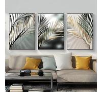 LPFNSF Conjunto moderno de pósteres abstractos estilo bohemio, decoración de pared, imagen de hojas de plantas, póster impreso, sin marco (estilo 1,50 x 70 cm x 3)