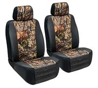 LPI Truck Mossy Oak - Fundas de asiento resistentes para asientos delanteros; se adapta a SUV o camión de tamaño completo; incluye bolsillos de almacenamiento delanteros y traseros, organizador estilo