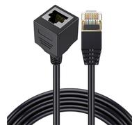 LPIQSPLK Cable de extensión Ethernet RJ45 40Gbps Cat 8 macho a hembra RJ 45 adaptador de Cable de red Ethernet for PC Cable extensor Cat8 0,3 m 1m(0.3m)