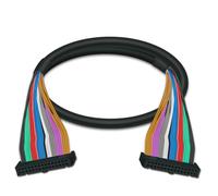 LPIQSPLK Cable de extensión PLC30 de paso de tornillo de placa de bloque de terminales de interfaz IDC30 de montaje en carril DIN y tornillo de 6,35mm(HL-IDC30-FF-1M)