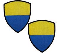 Lpitoy 2 Parches con Bandera De Ucrania, Parche Táctico con Cierre De, Parche Militar Bordado para Gorras, Bolsos, Chalecos Y Uniformes Militares.
