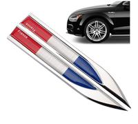 Lpitoy 2 Uds 3D Bandera De Francia Emblema De Coche Insignia Ajuste Cuerpo del Coche Bandera De Francia Pegatina De Coche Emblema De Parachoques Calcomanías Automotrices Decoración