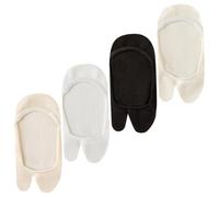 Lpitoy 4 Pares De Calcetines Invisibles Tabi, Calcetines Invisibles, Calcetines Tobilleros Antideslizantes para Uso Diario En Verano Y Uso Activo.