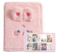 Lpitoy A5 Carpeta De Felpa Libro Álbum De Fotos 10 Páginas KPOP Photocard Carpeta Titular Libro Mini Álbum De Fotos KPOP Photocard Carpeta para Colección De Fotos