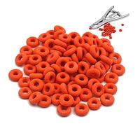 Lpitoy Anillos De Castración De Goma 100 Piezas Anillos De Goma De De Corte Círculo De Castración Anillos De De Castración para Cerdos Ganado Ovino