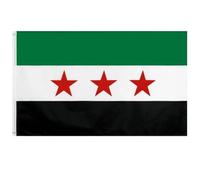 Lpitoy Bandera De Siria, 3 X 5 Pies, Bandera Siria De República De Siria, Poliéster Resistente a Los Rayos UV para Decoración De Fiestas Aire Libre