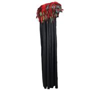 Lpitoy Capa Gótica De Media Manga con Chal Renacentista De Plumas para Carnaval, Halloween Y Cosplay.