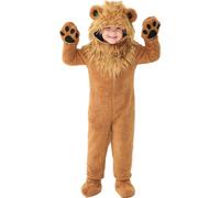 Lpitoy Disfraces De Leones De Pelo Largo Halloween The King Cosplay Vestido Unisex Performance Fancy Animal Atuendo para Niños Adultos