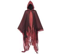 Lpitoy Disfraz De Parca para Halloween, Túnica con Capucha De Terror para Adultos, Capa De Halloween para Cosplay Y Fiestas.