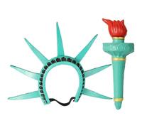 Lpitoy Estatua De Libertad Antorcha Estatua De Libertad Accesorios De Disfraces, Estatua De Señora Libertad Y Antorcha Accesorios De Cosplay De Halloween