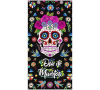 Lpitoy Fondo del Día De Los Muertos Fiesta Mexicana Flores Fondo De Calavera De Azúcar Dia De Los Muertos Fiesta Banner Decoraciones para Sesión De Fotos