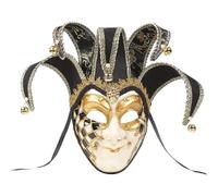 Lpitoy Máscara De Comedia Veneciana Exquisitas Máscaras De Bufón Máscara De Mascarada para Mardi Gras Halloween Cosplay Fiesta Musical