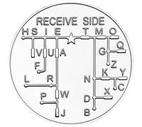 Lpitoy Moneda Morse, Moneda Coleccionable Novedad, Moneda De Plata para Explorar Y Aprender En Entretenimiento del Lenguaje De Cifrado