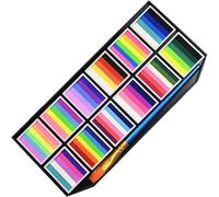 Lpitoy Paleta De Pintura, Paleta De Maquillaje Elegante, Pintura Corporal a Base De Agua, Pintura No Tóxica, Paleta Dividida De Color Arcoíris para Niños Y Adultos