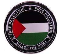 Lpitoy Pin De Broche De Bandera De Palestina, Alfileres De Esmalte Palestina Gratis Redonde