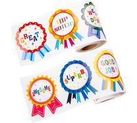 Lpitoy Premio Pegatina 200pcs Medalla De Dibujos Animados Fomento De Pegatina Pegatina De Recompensa De Maestro Patalería Buen Trabajo Pegatizas De Alabanza para Niños