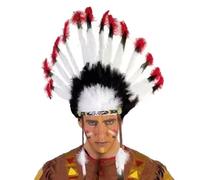 Lpitoy Sombrero De Plumas Indio, Gorro De Guerra Americano, Tocado De Plumas, Accesorios para Carnaval, Accesorios para Cabello