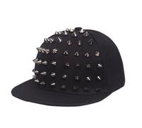 Lpitoy Sombrero Punk con Tachuelas Unisex, Gorra De Béisbol con Remaches Y Puntas para Baile Hip-Hop para Hombres Y Mujeres